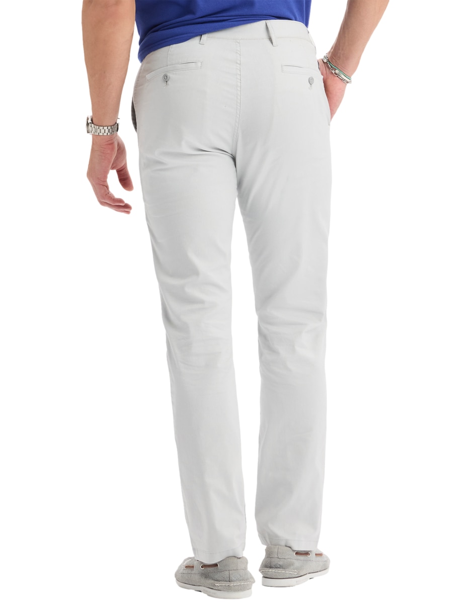 Pantalón casual chino slim de algodón para hombre 8