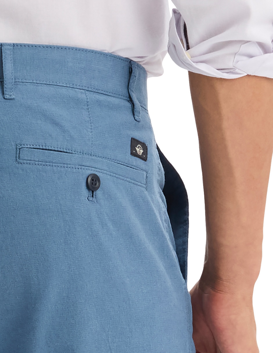 Pantalón casual chino slim de algodón para hombre 5