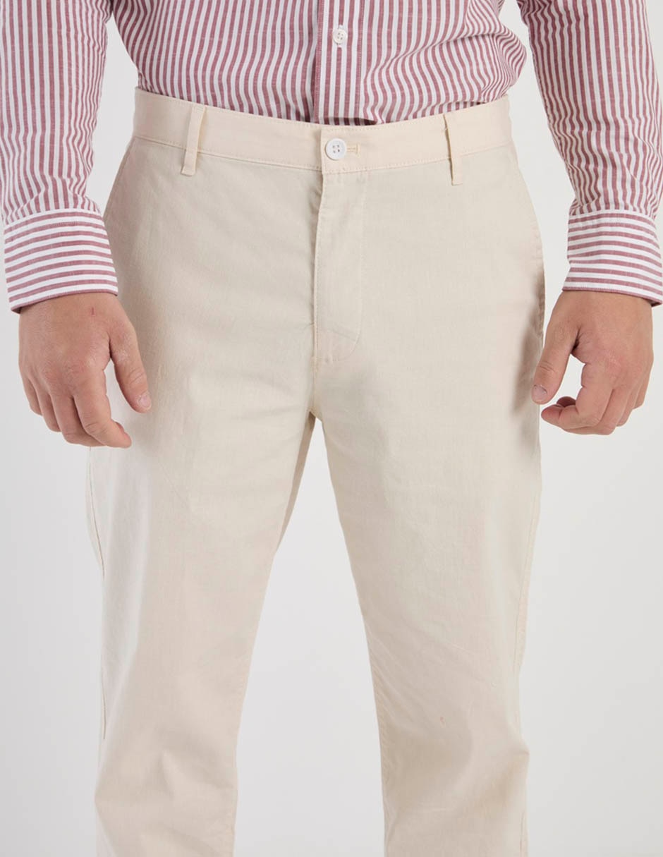 Pantalón chino slim de algodón para hombre 4