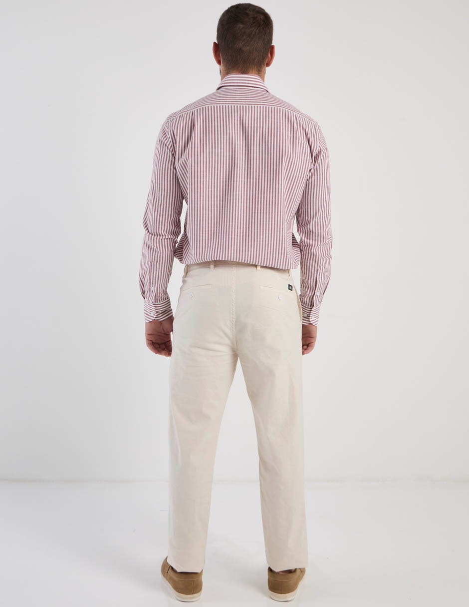 Pantalón chino slim de algodón para hombre 6