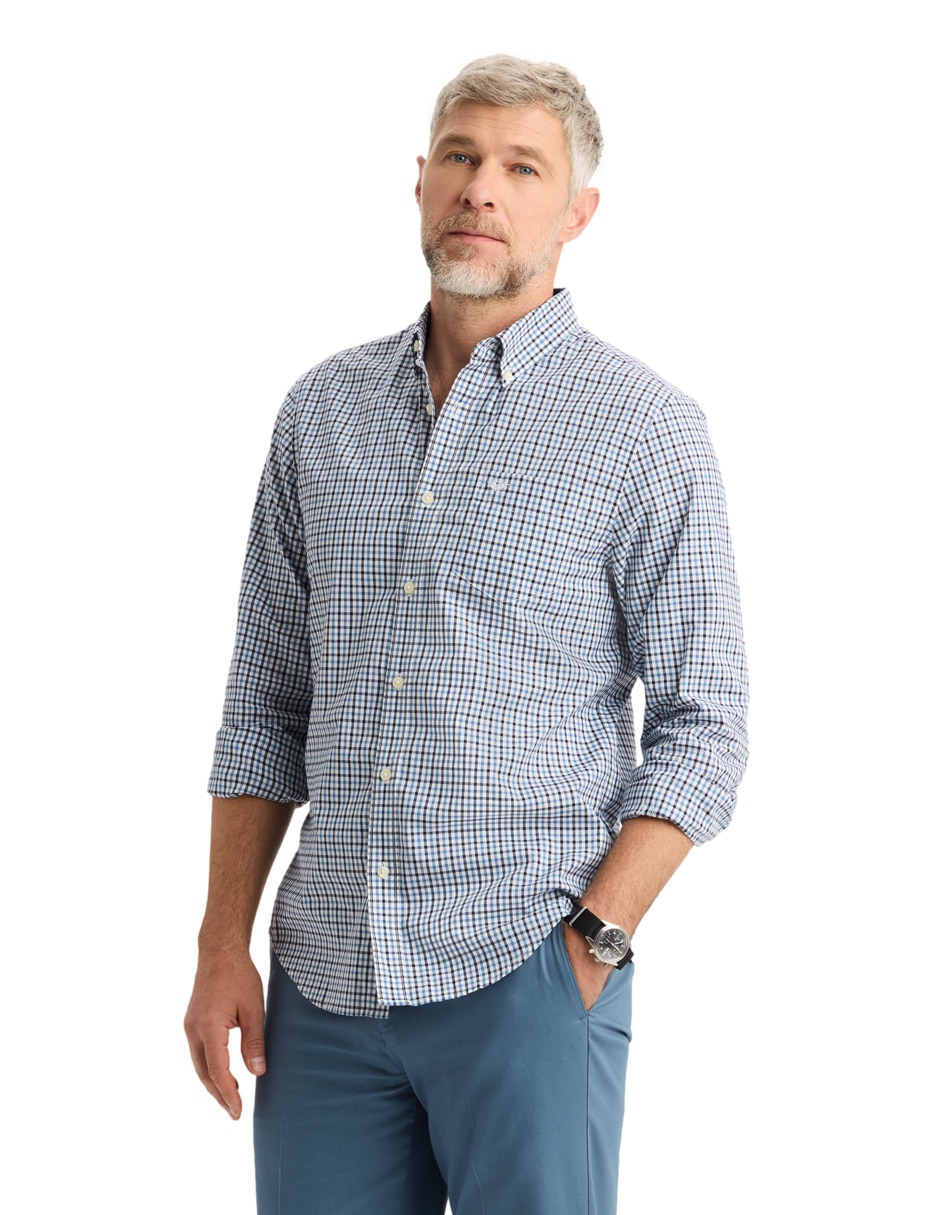 Camisa casual de algodón manga larga para hombre 3