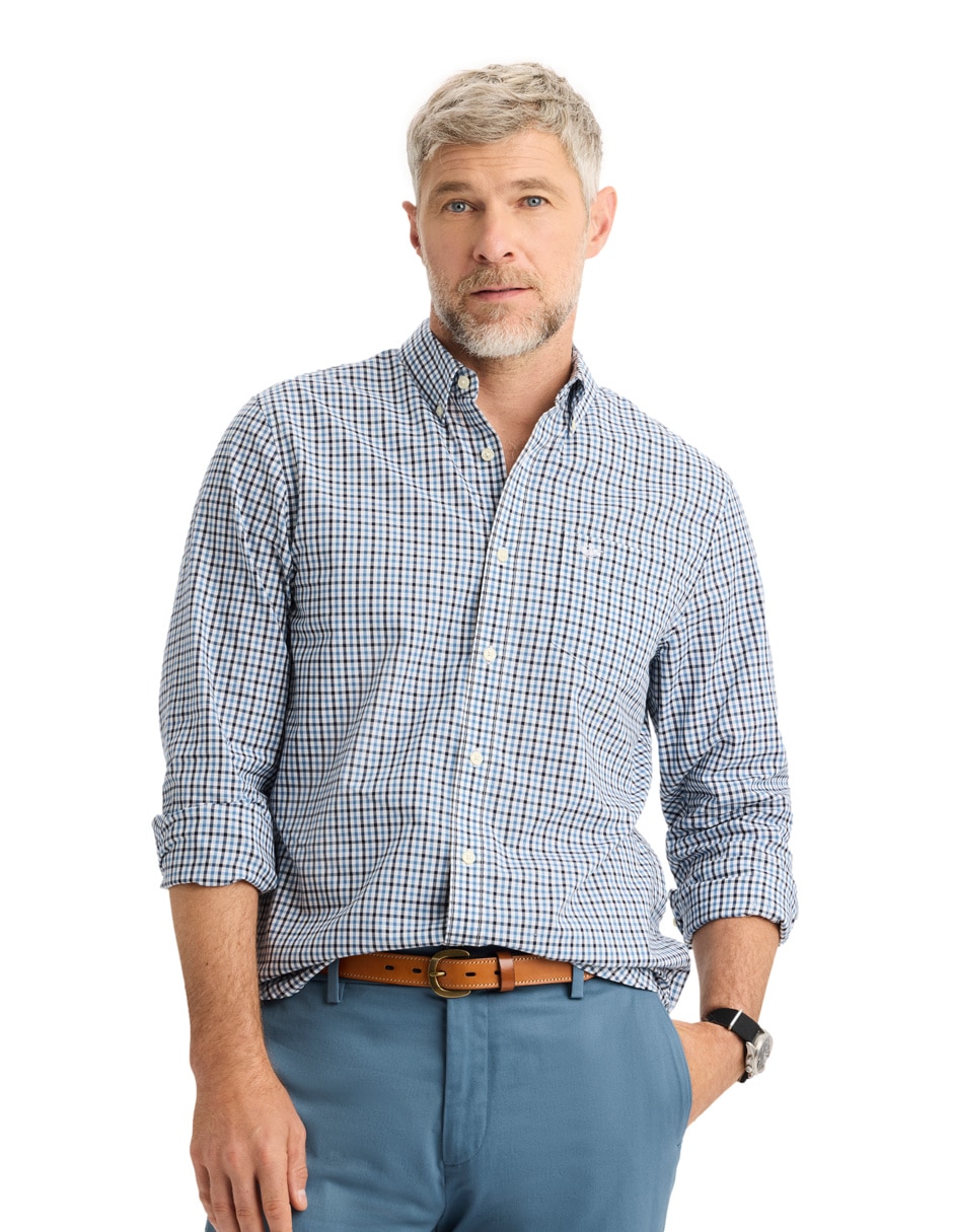 Camisa casual de algodón manga larga para hombre 4
