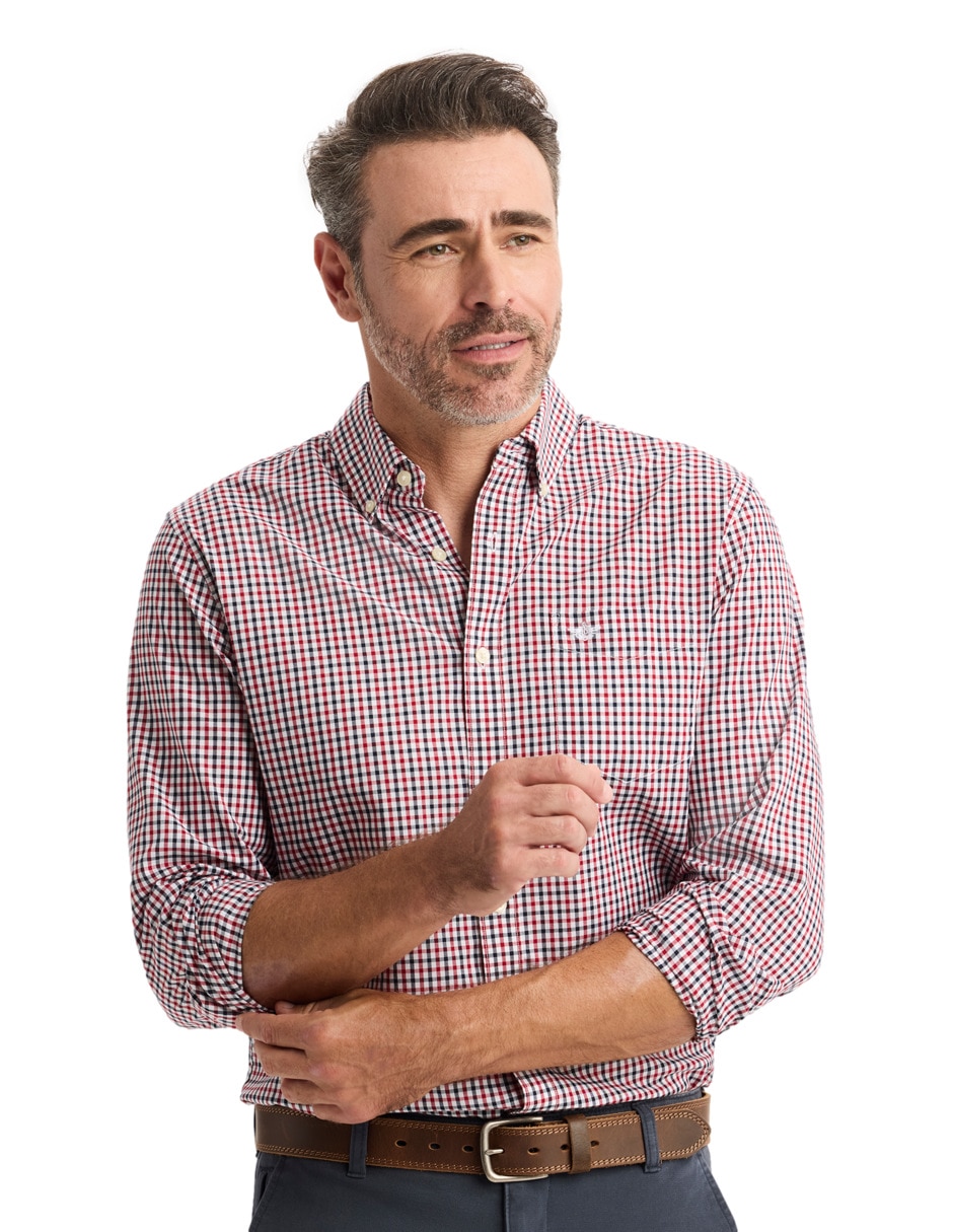 Camisa casual de algodón manga larga para hombre 3