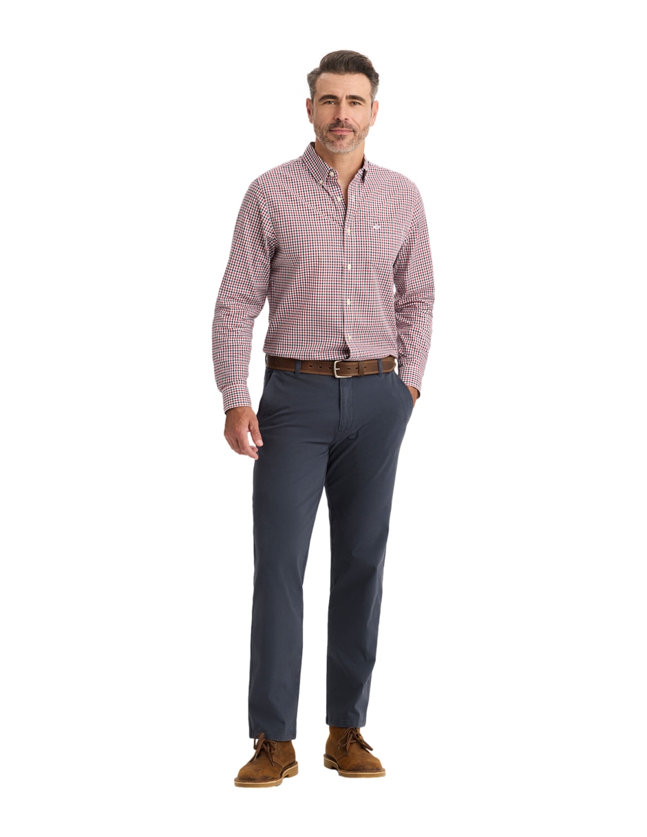 Camisa casual de algodón manga larga para hombre 5