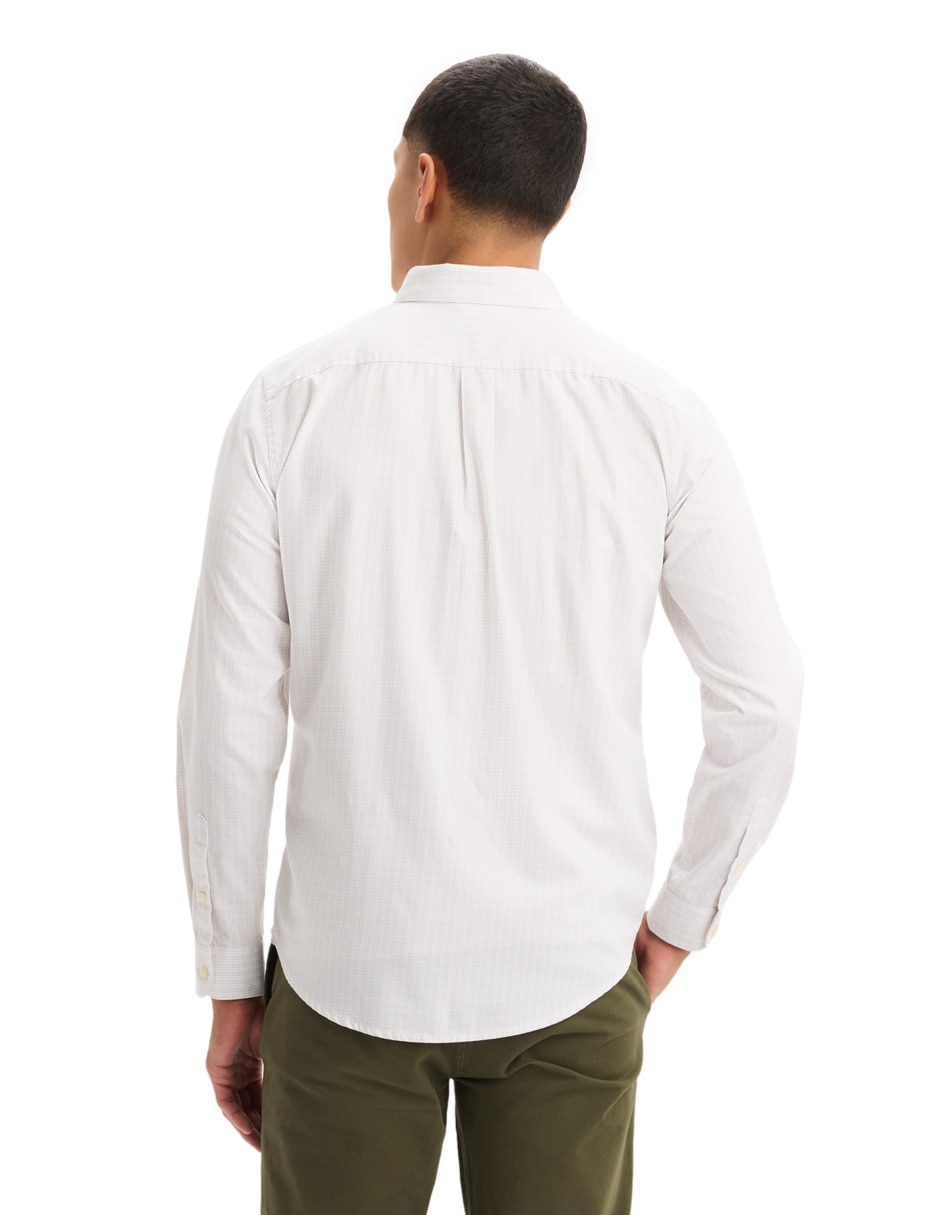 Camisa casual de algodón manga larga para hombre 2
