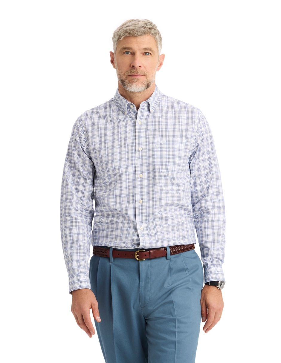 Camisa casual de algodón manga larga para hombre 3