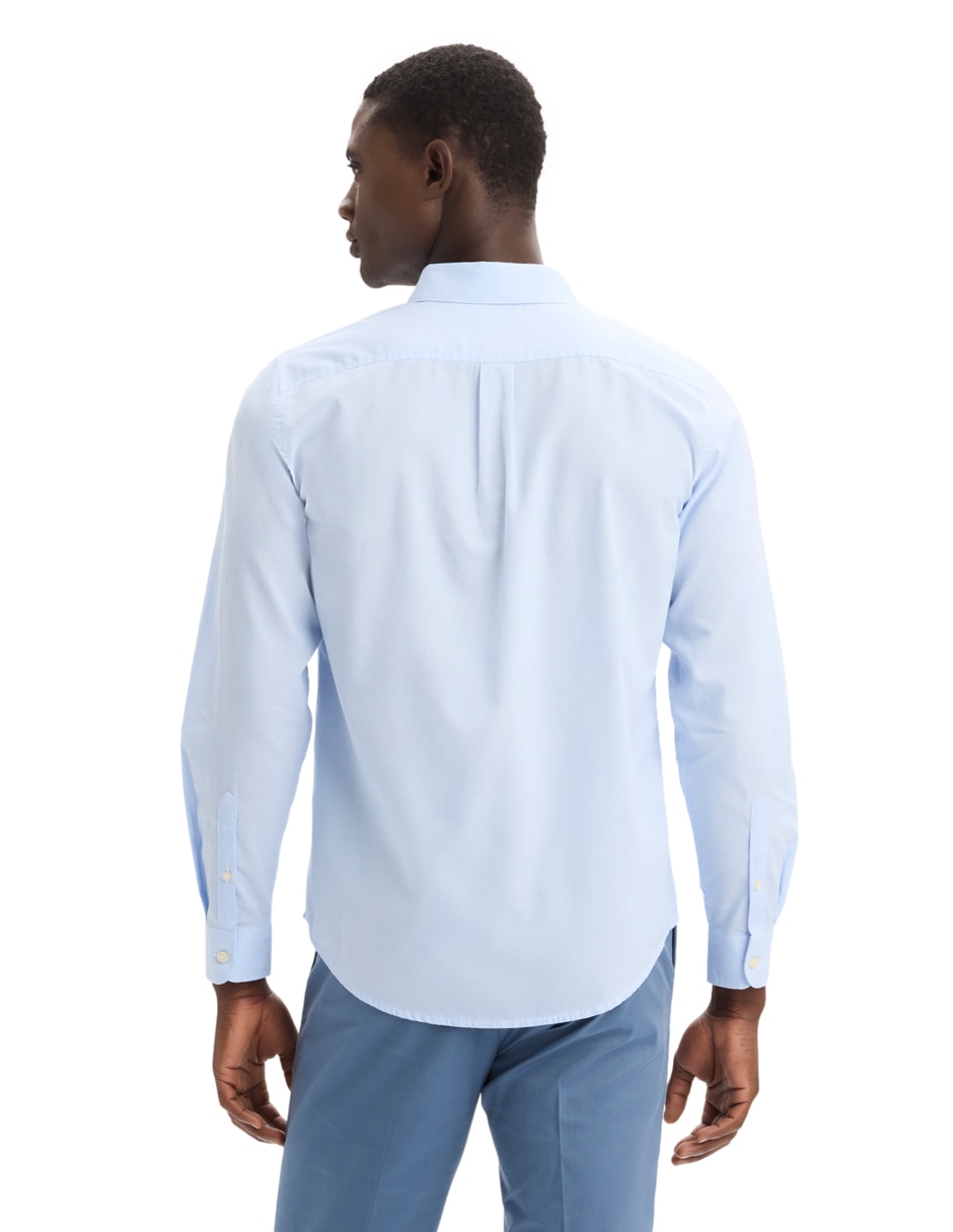 Camisa casual de algodón manga larga para hombre 2