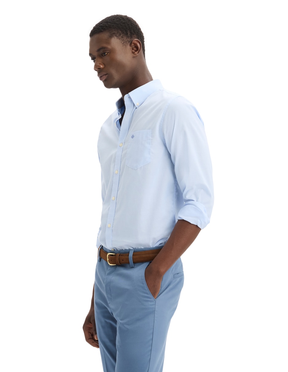 Camisa casual de algodón manga larga para hombre 3