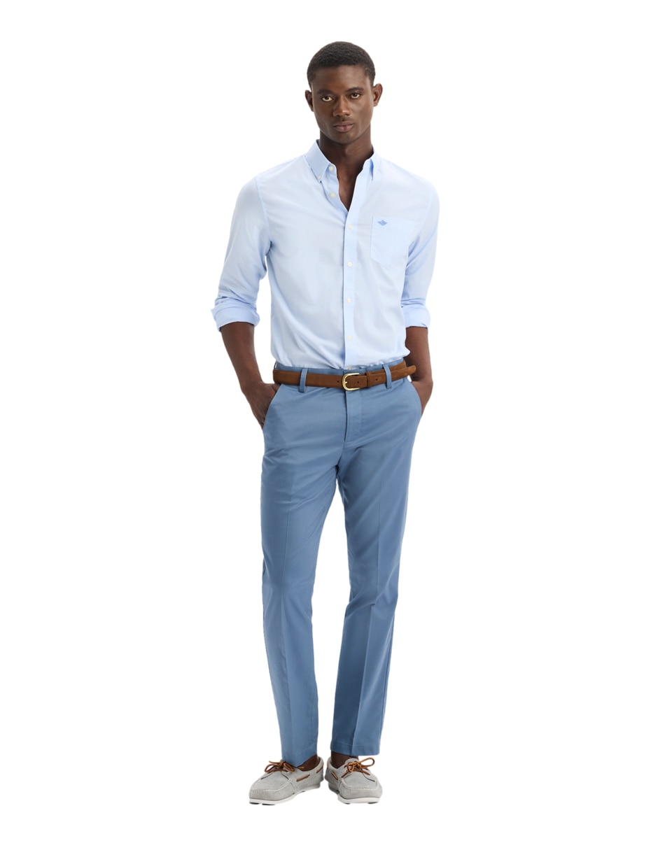 Camisa casual de algodón manga larga para hombre 5