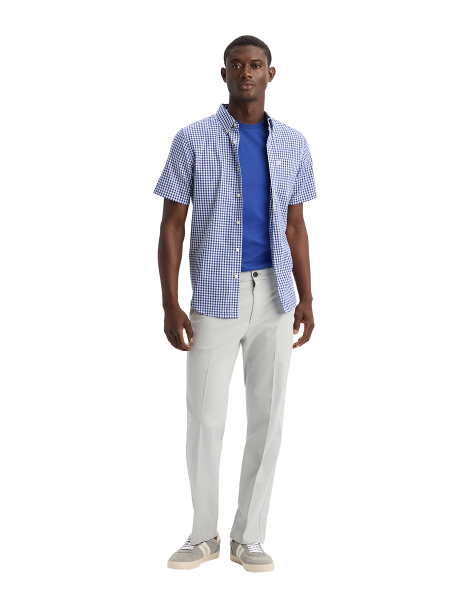 Camisa casual de algodón manga corta para hombre 5