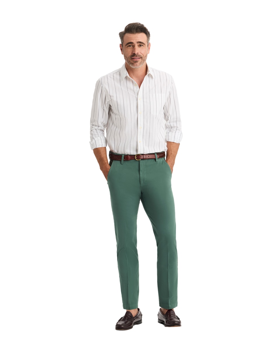 Camisa casual de algodón manga larga para hombre 5