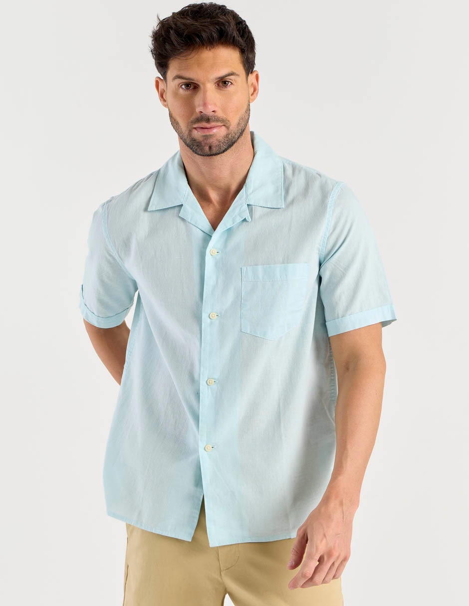 Camisa casual de algodón manga corta para hombre 2