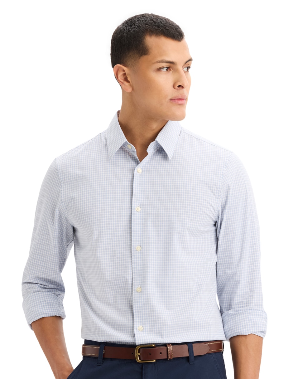 Camisa casual de algodón manga larga para hombre 5