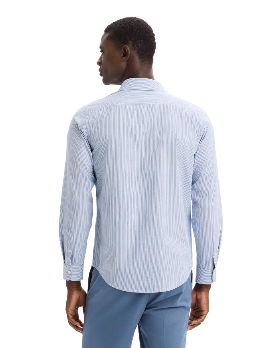 Camisa casual de algodón manga larga para hombre 2