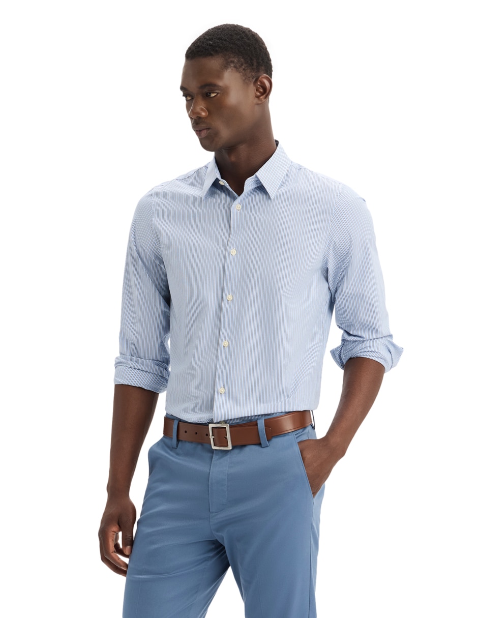 Camisa casual de algodón manga larga para hombre 3