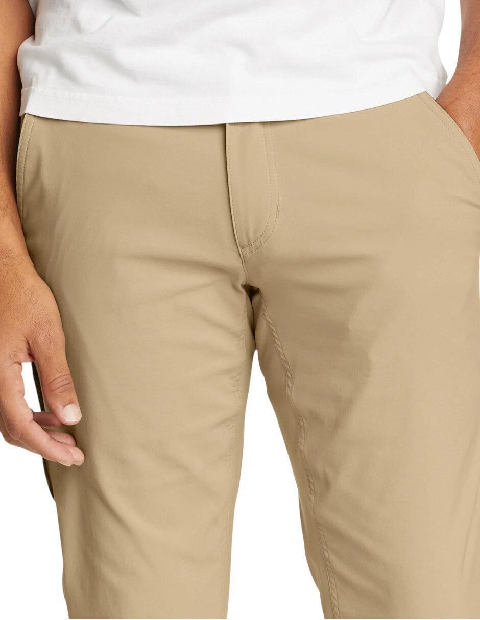 "pantalón" casual chino regular eddie bauer "de" algodón y poliéster "para hombre"