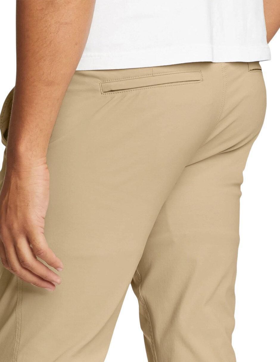 "pantalón" casual chino regular eddie bauer "de" algodón y poliéster "para hombre"