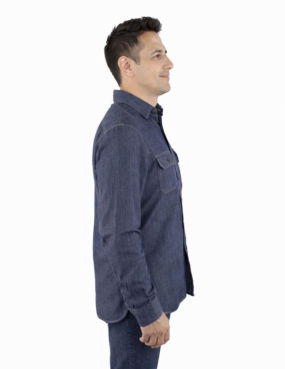 Camisa casual de algodón manga larga para hombre 3