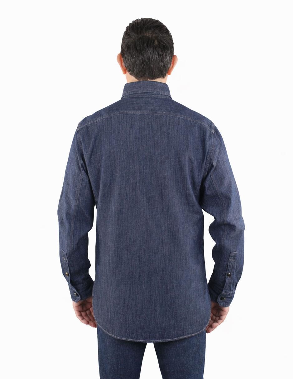 Camisa casual de algodón manga larga para hombre 4