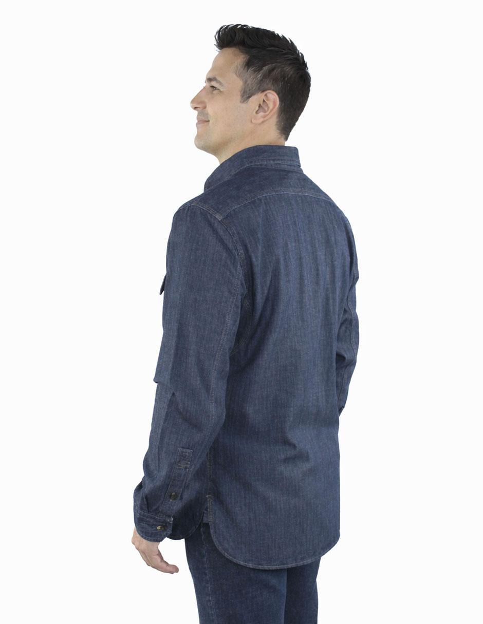 Camisa casual de algodón manga larga para hombre 5