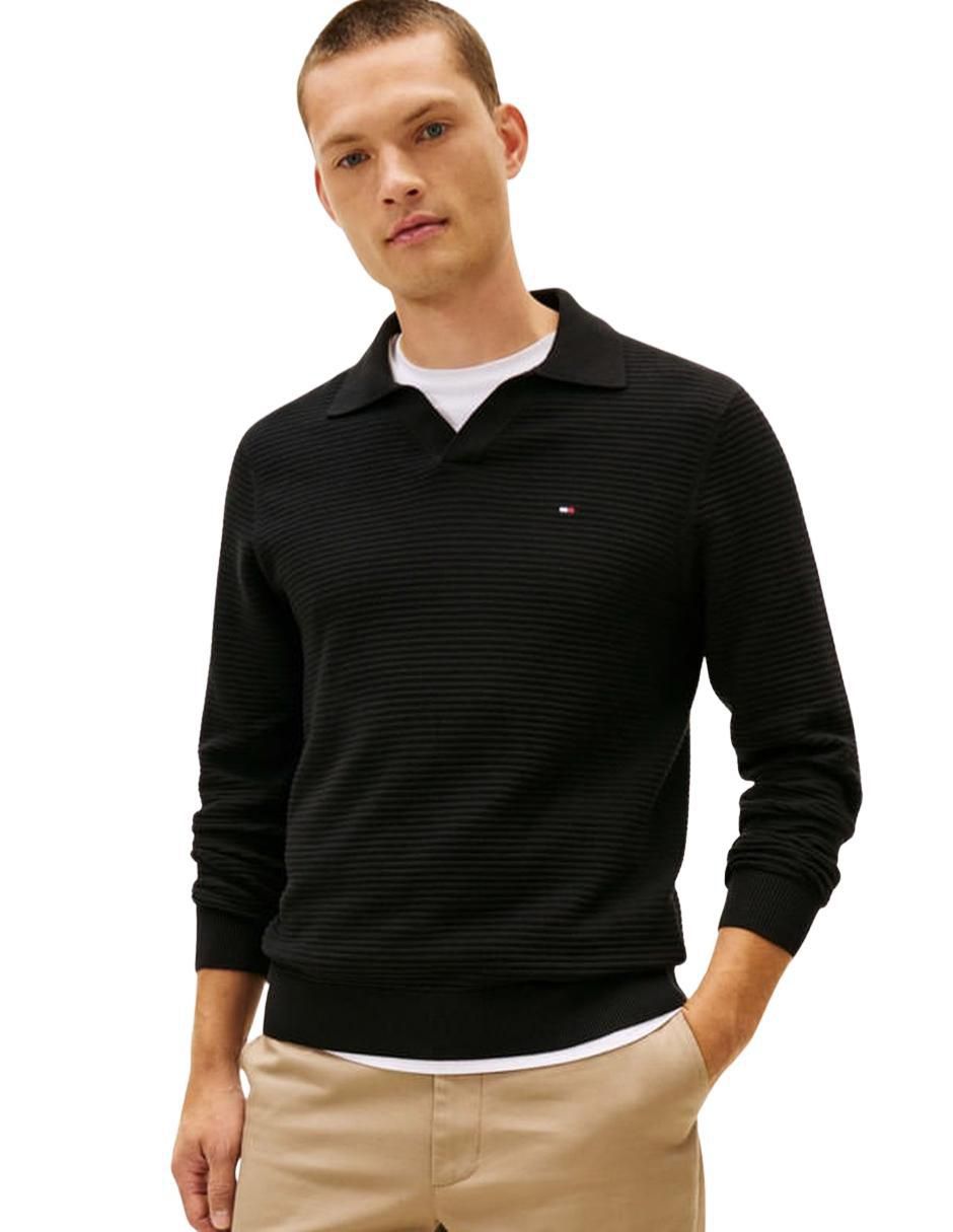 Suéter cuello polo para hombre