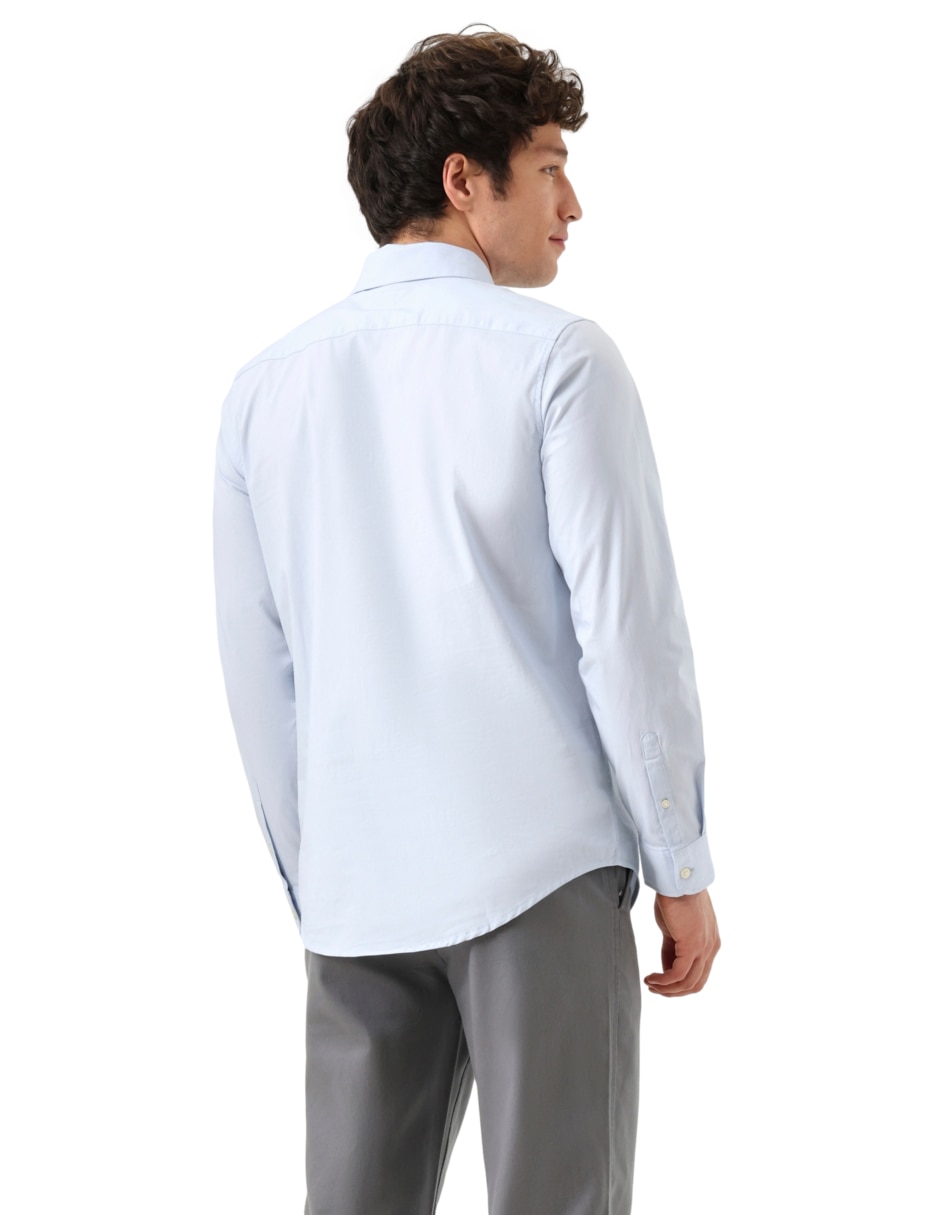 Camisa de vestir de algodón manga larga para hombre 3