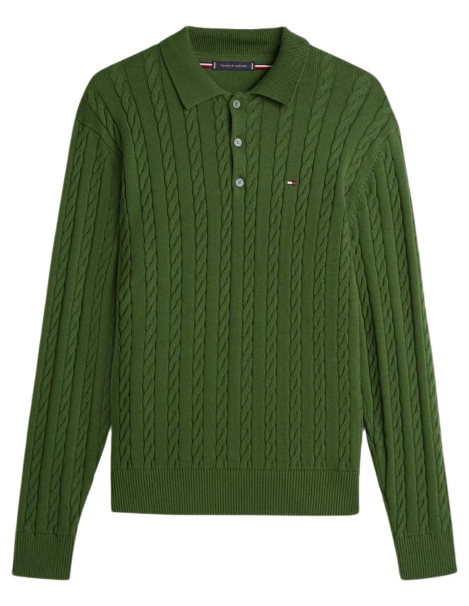 Suéter cuello polo para hombre 5