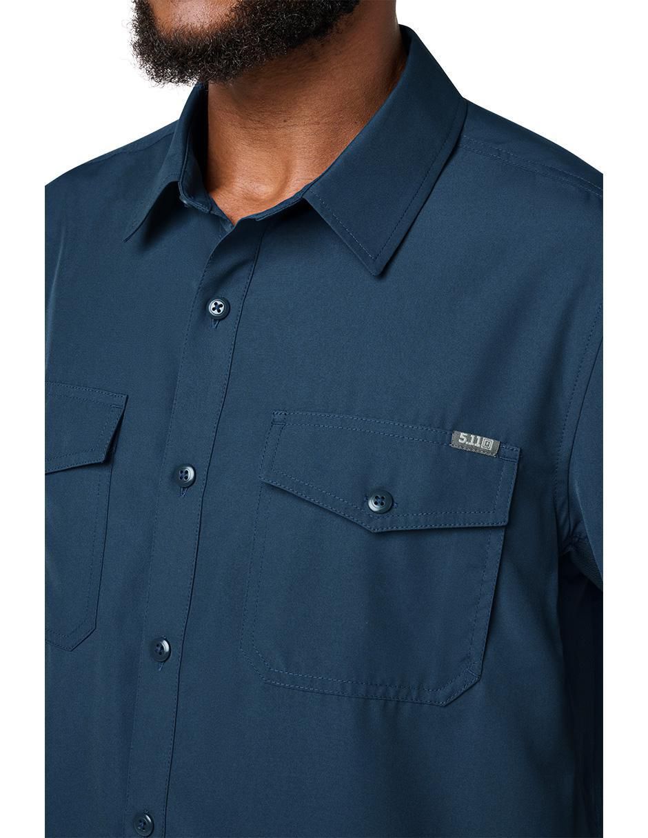Camisa casual manga larga para hombre 2