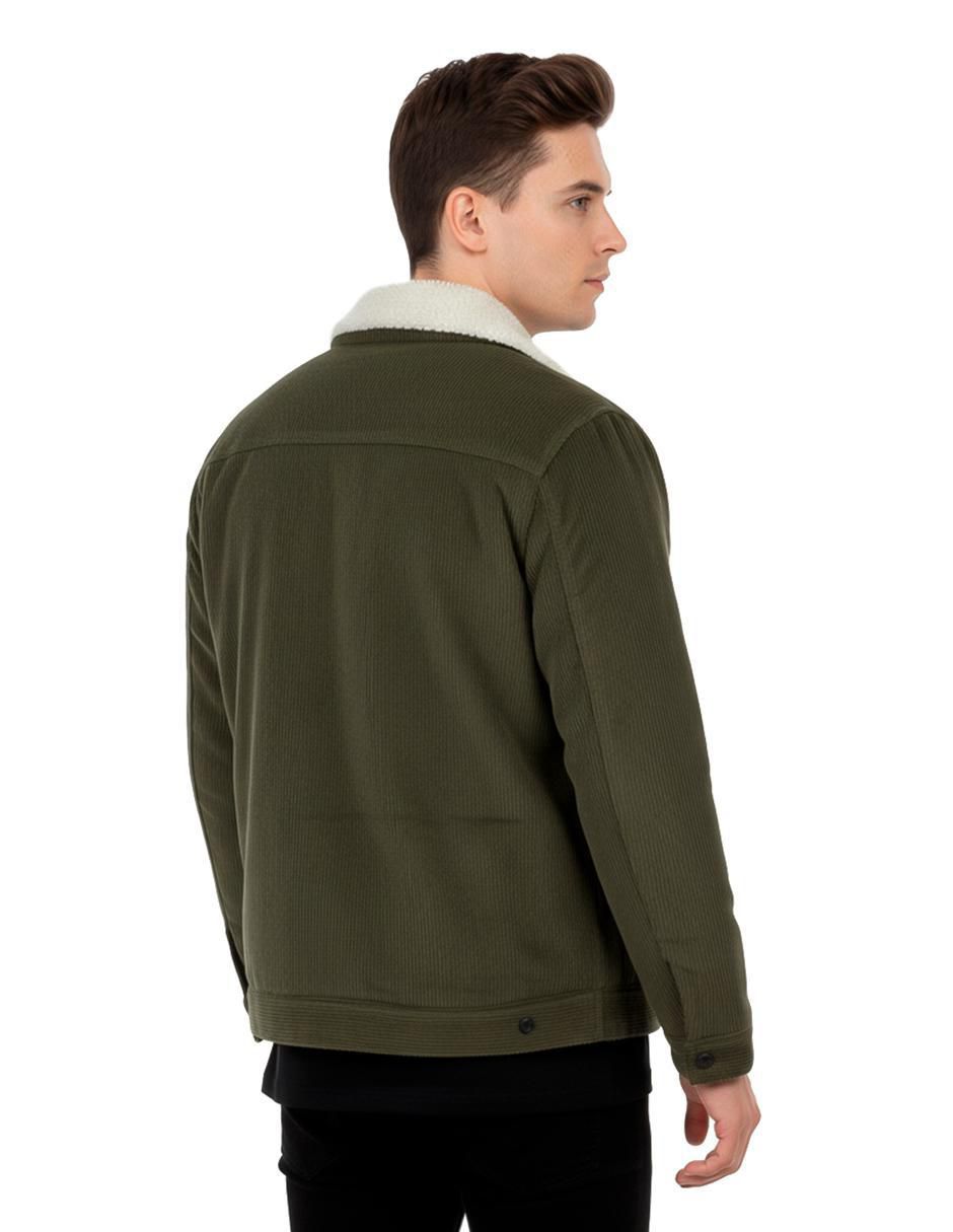 Chamarra casual con bolsillos para hombre 5