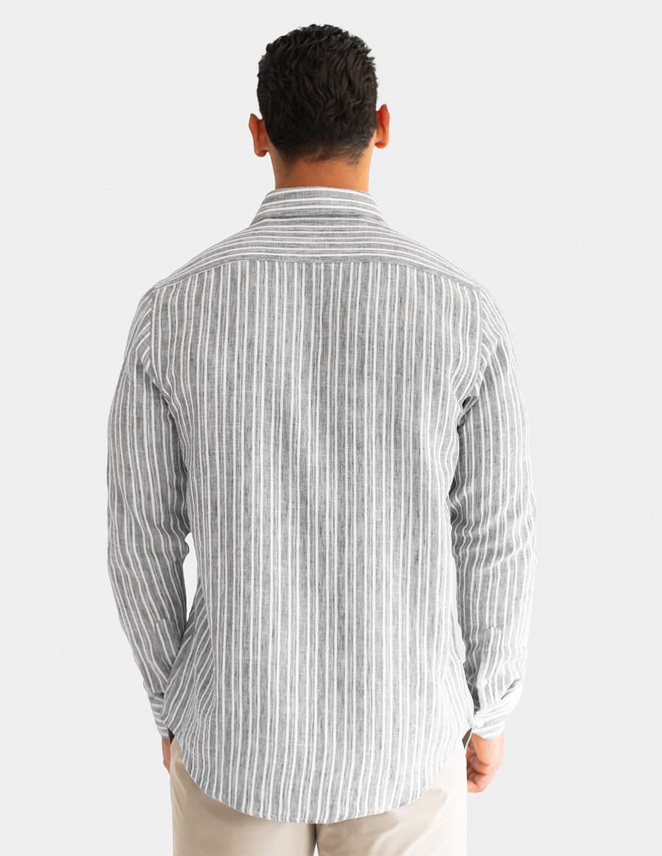 "camisa/sobrecamisa" casual generra "de" (si aplica) poliéster "manga" larga "para hombre"