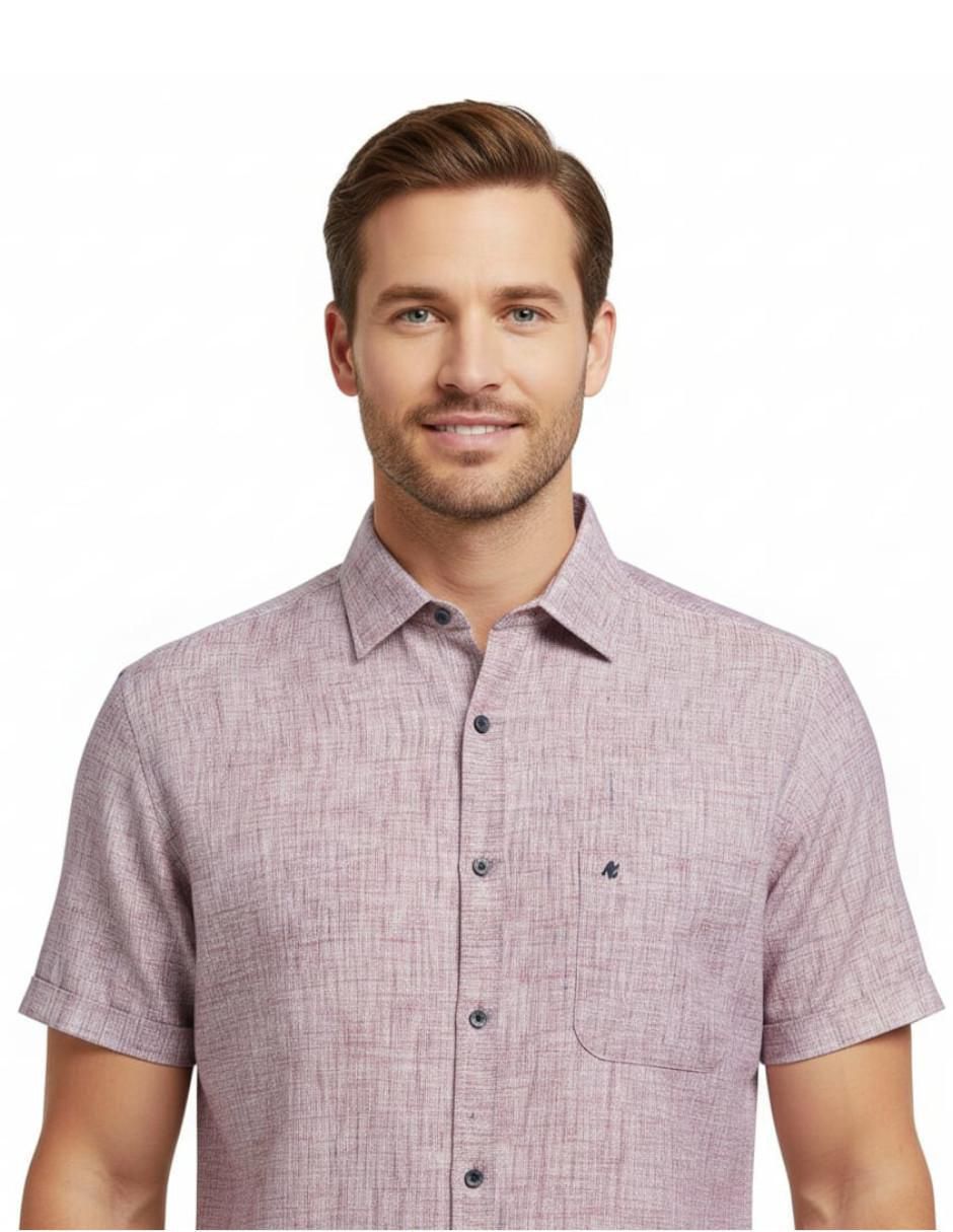 Camisa casual manga corta para hombre 3