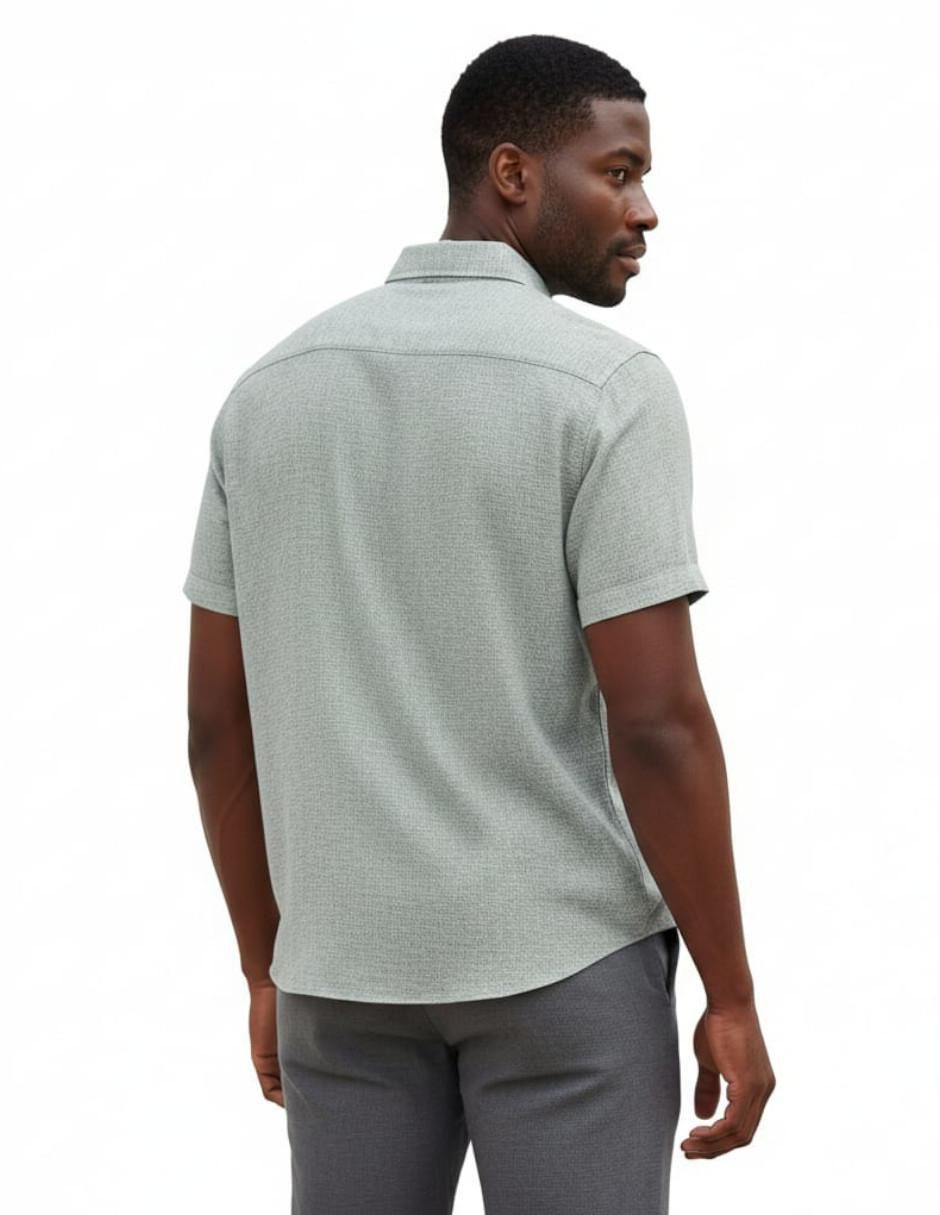 Camisa casual manga corta para hombre 2