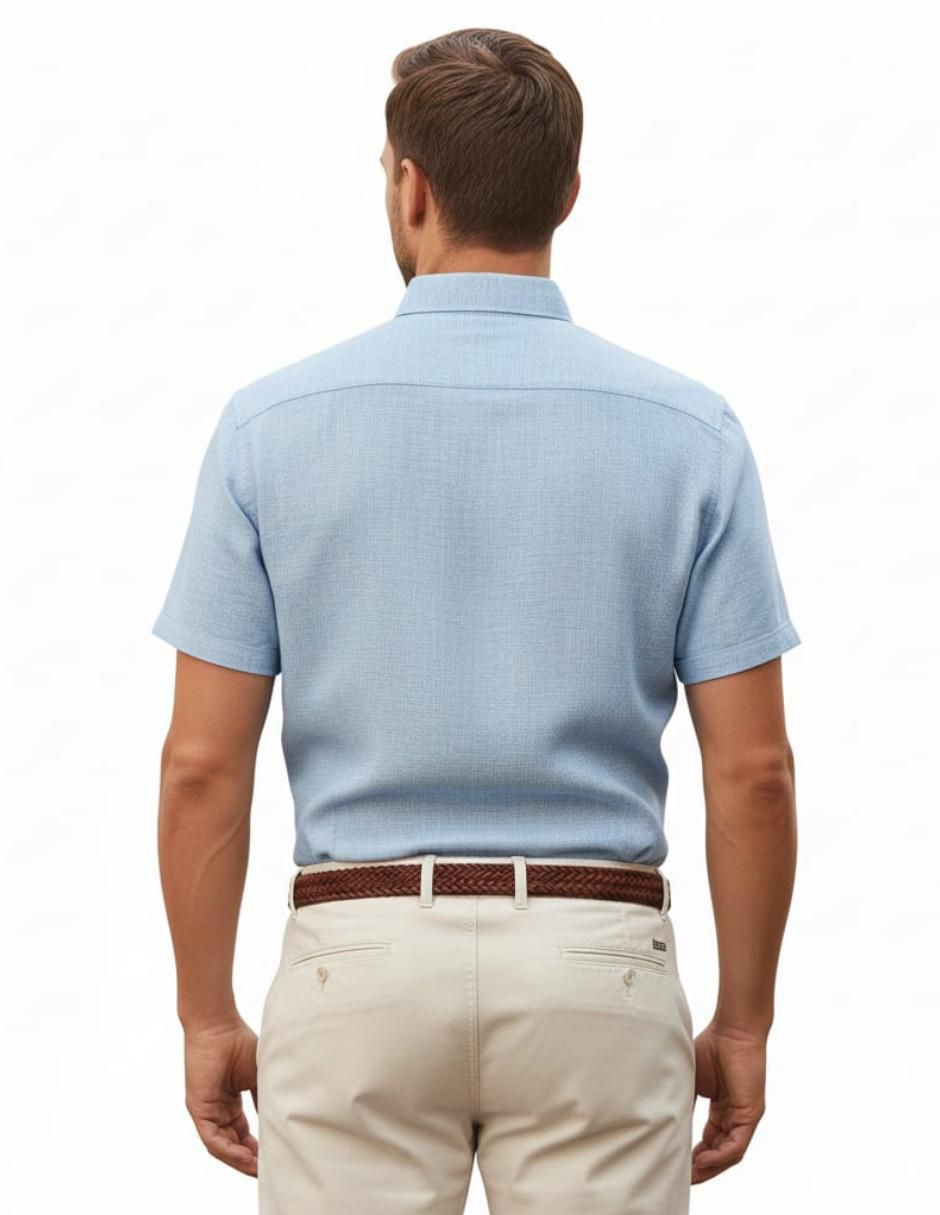 Camisa casual manga corta para hombre 3