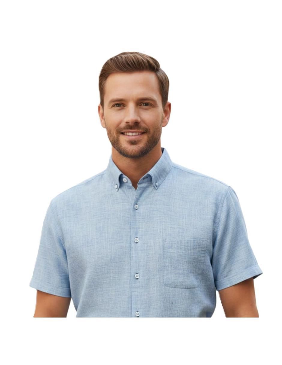 Camisa casual manga corta para hombre 4