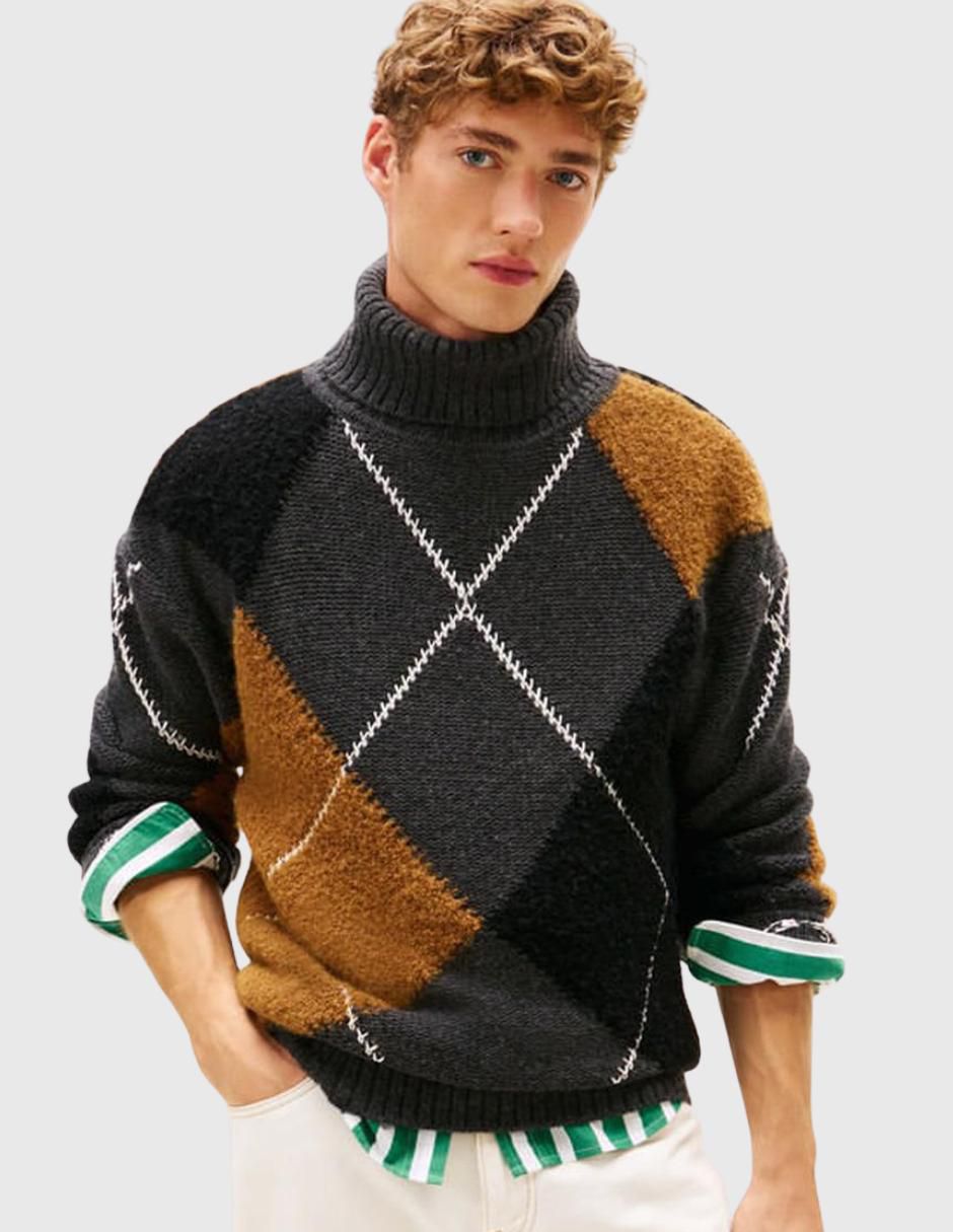 Suéter cuello alto para hombre