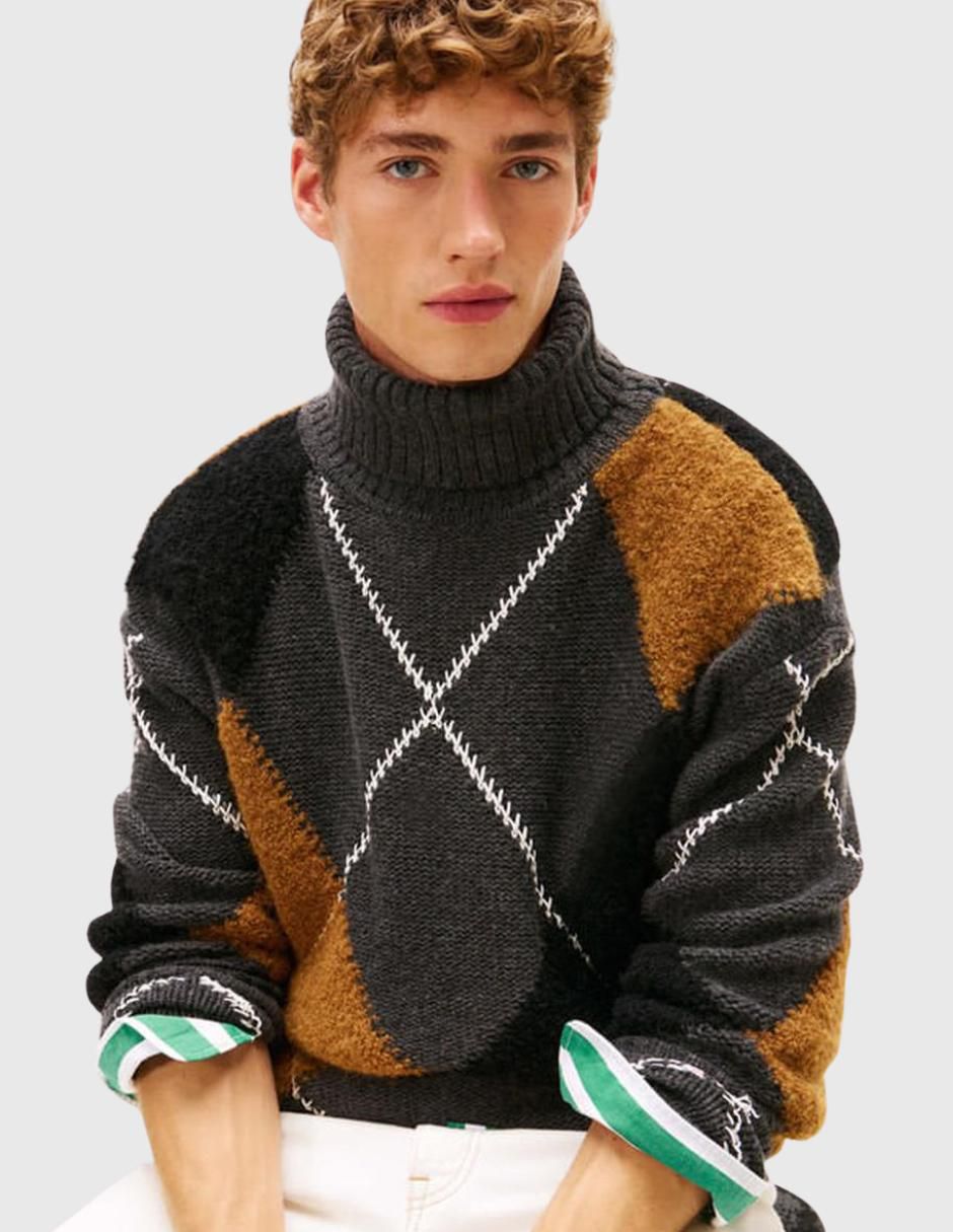 Suéter cuello alto para hombre 4