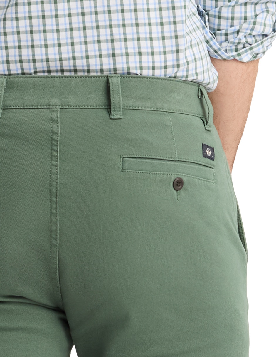 Pantalón chino slim de algodón para hombre 4
