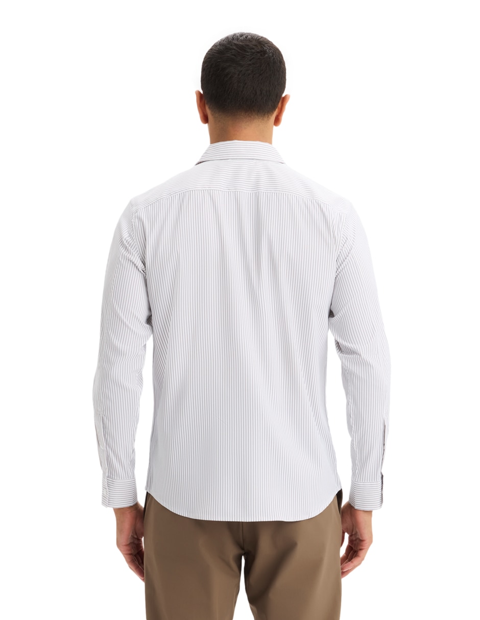 Camisa casual manga larga para hombre 2