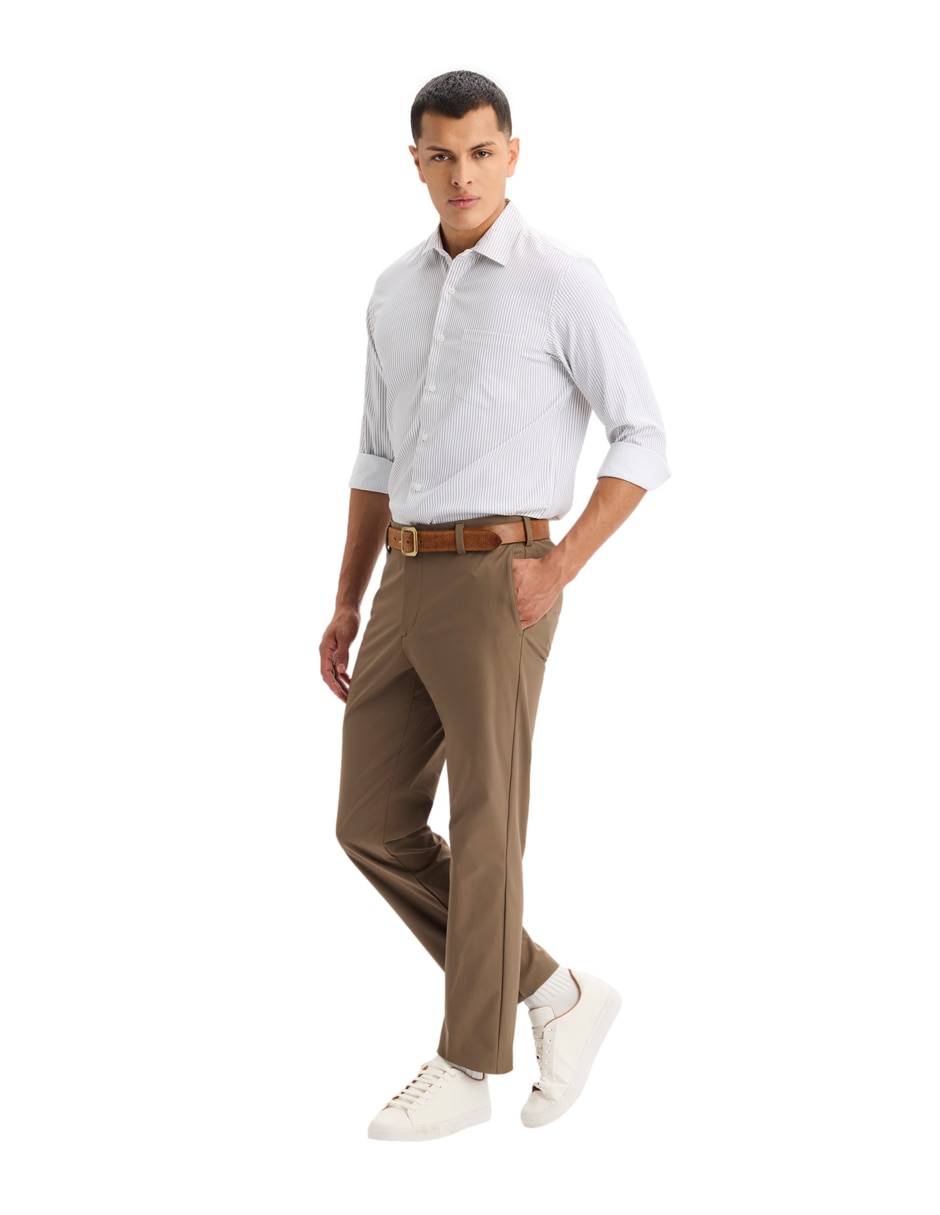 Camisa casual manga larga para hombre 5