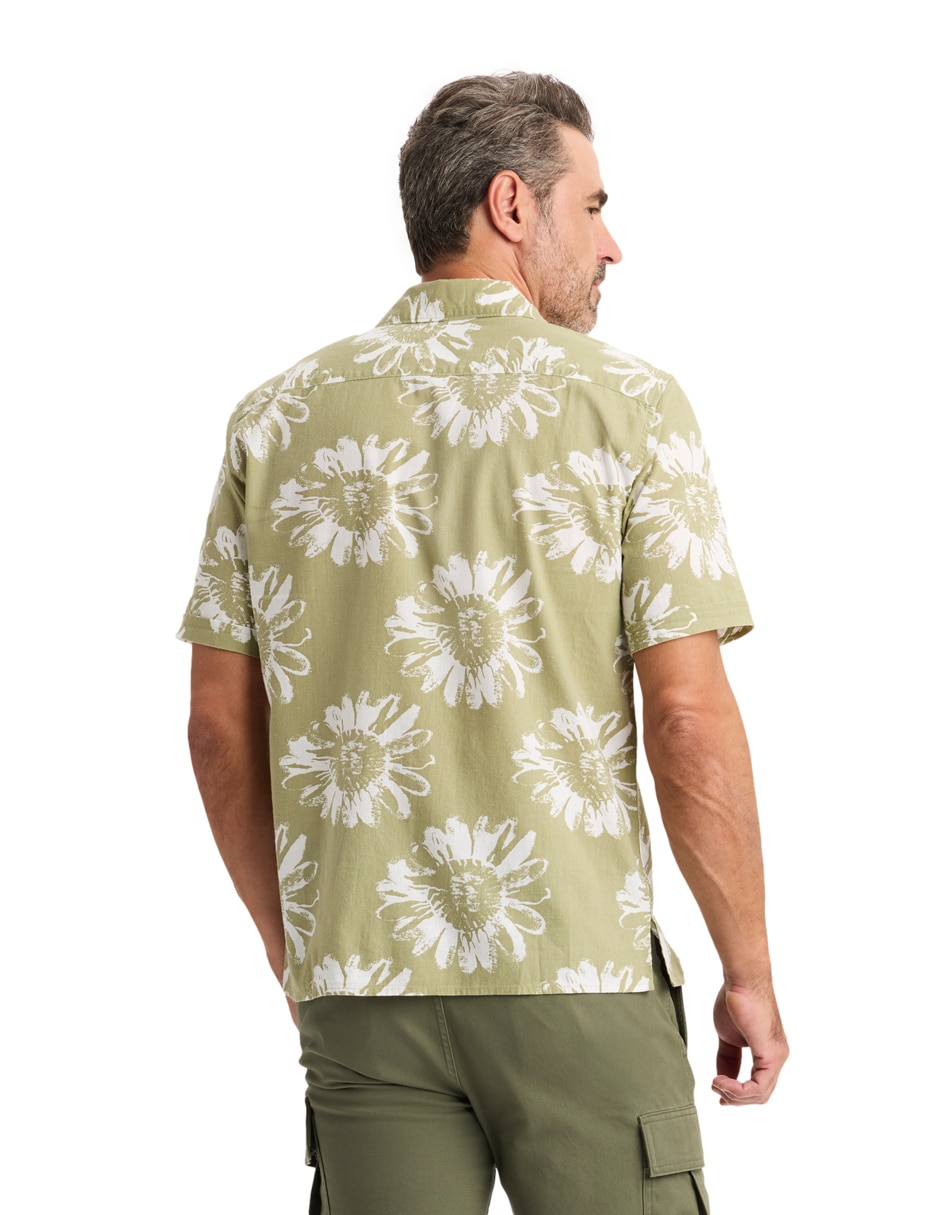 Camisa casual de algodón manga corta para hombre 2
