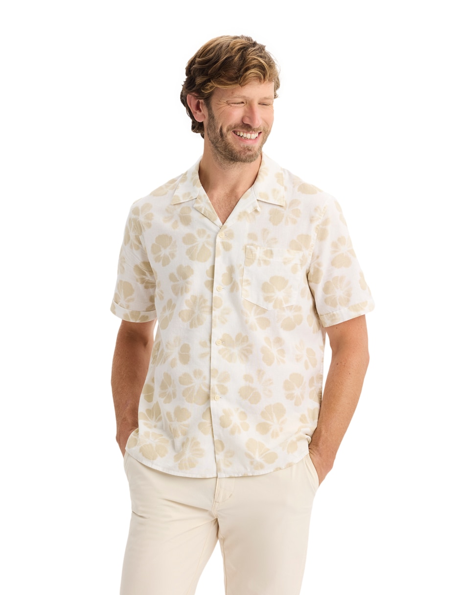 Camisa casual de algodón manga corta para hombre 3