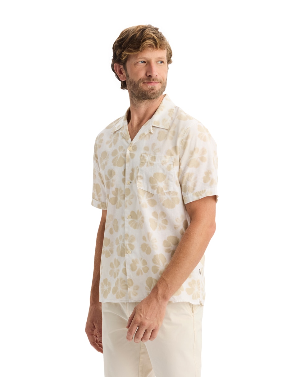 Camisa casual de algodón manga corta para hombre 4