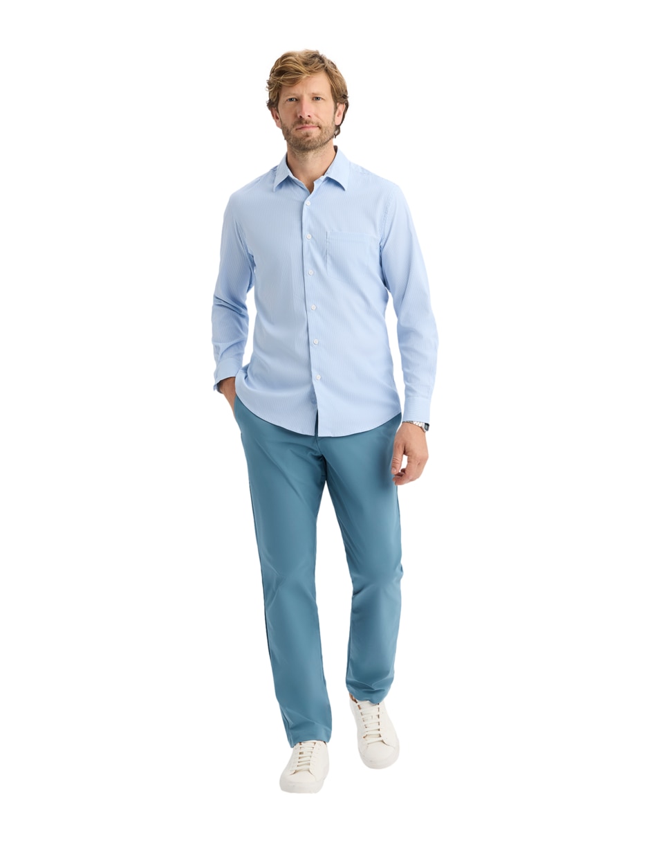 Camisa casual de manga larga para hombre 5