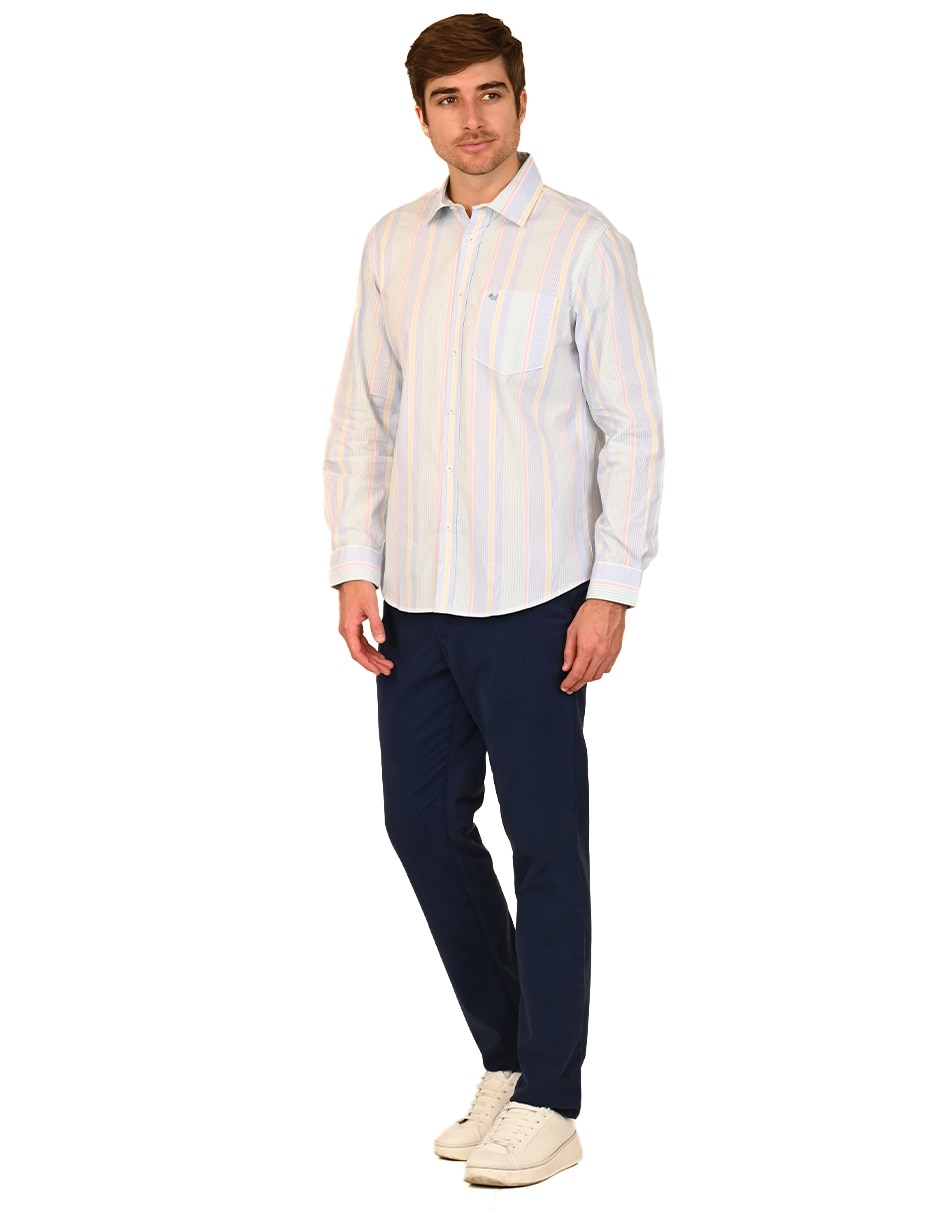 Camisa casual de algodón manga larga para hombre 2