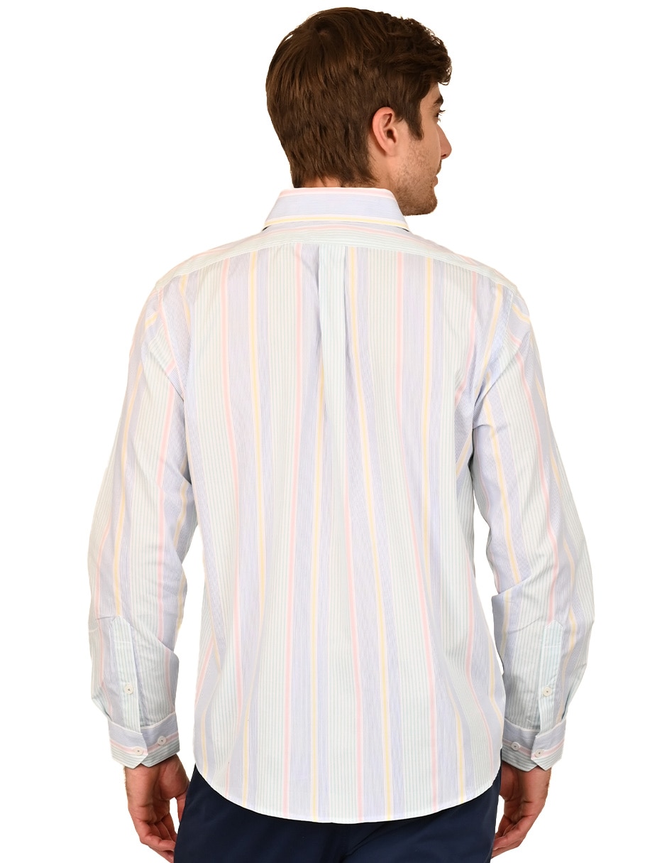 Camisa casual de algodón manga larga para hombre 3