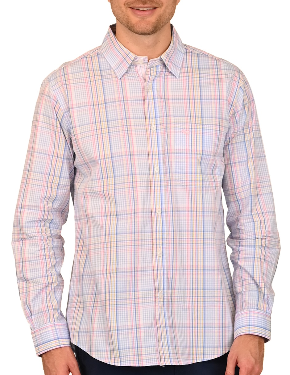 Camisa casual de algodón manga larga para hombre 4