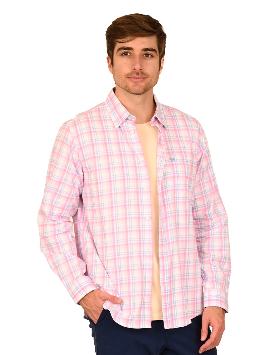 Sobrecamisa casual de algodón manga larga para hombre Sobrecamisa casual de algodón manga larga para hombre