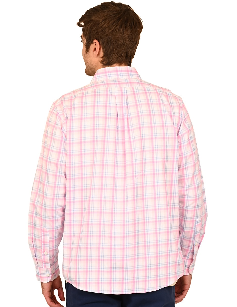 Sobrecamisa casual de algodón manga larga para hombre 3