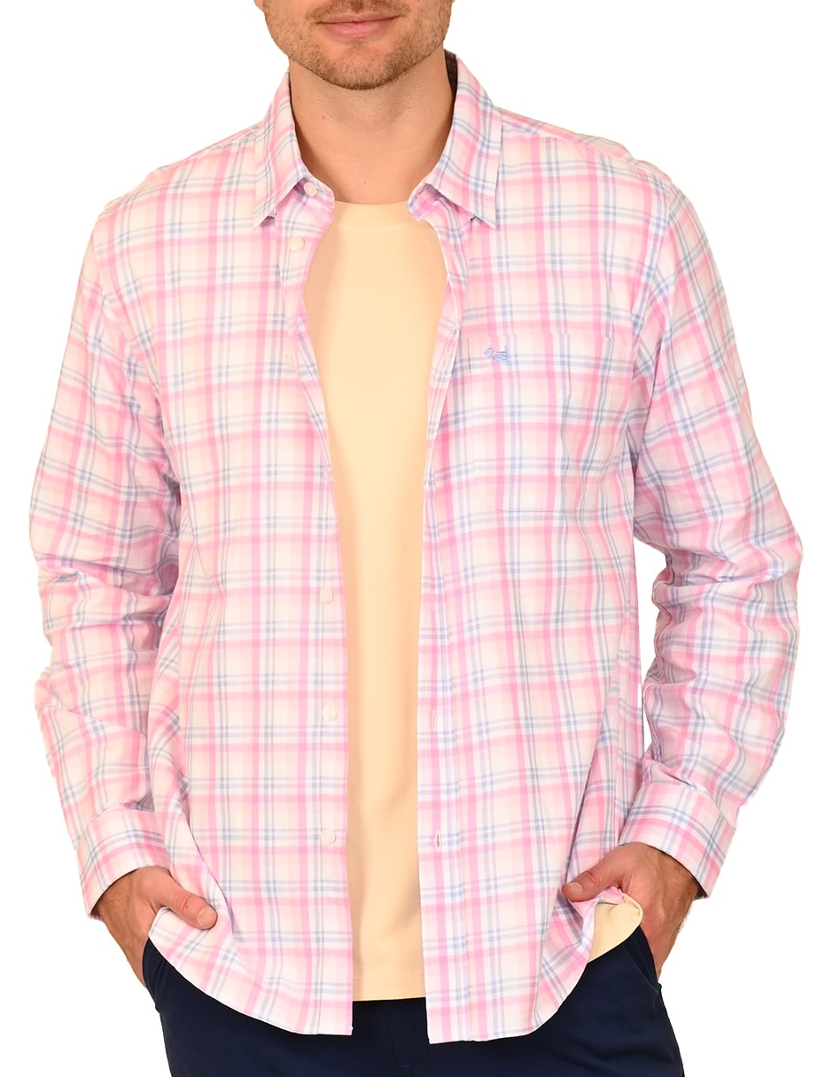 Sobrecamisa casual de algodón manga larga para hombre 4