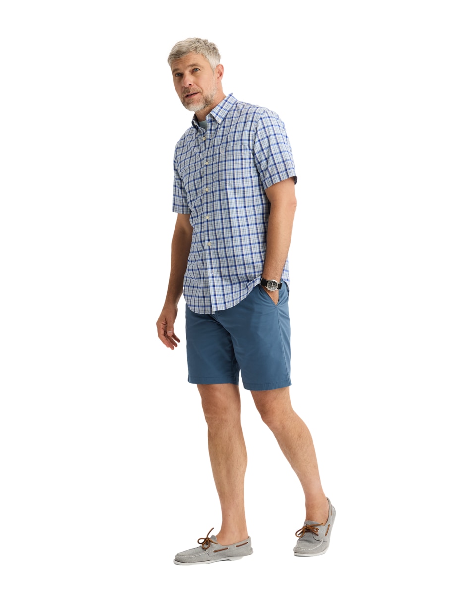 Camisa casual de algodón manga corta para hombre 4